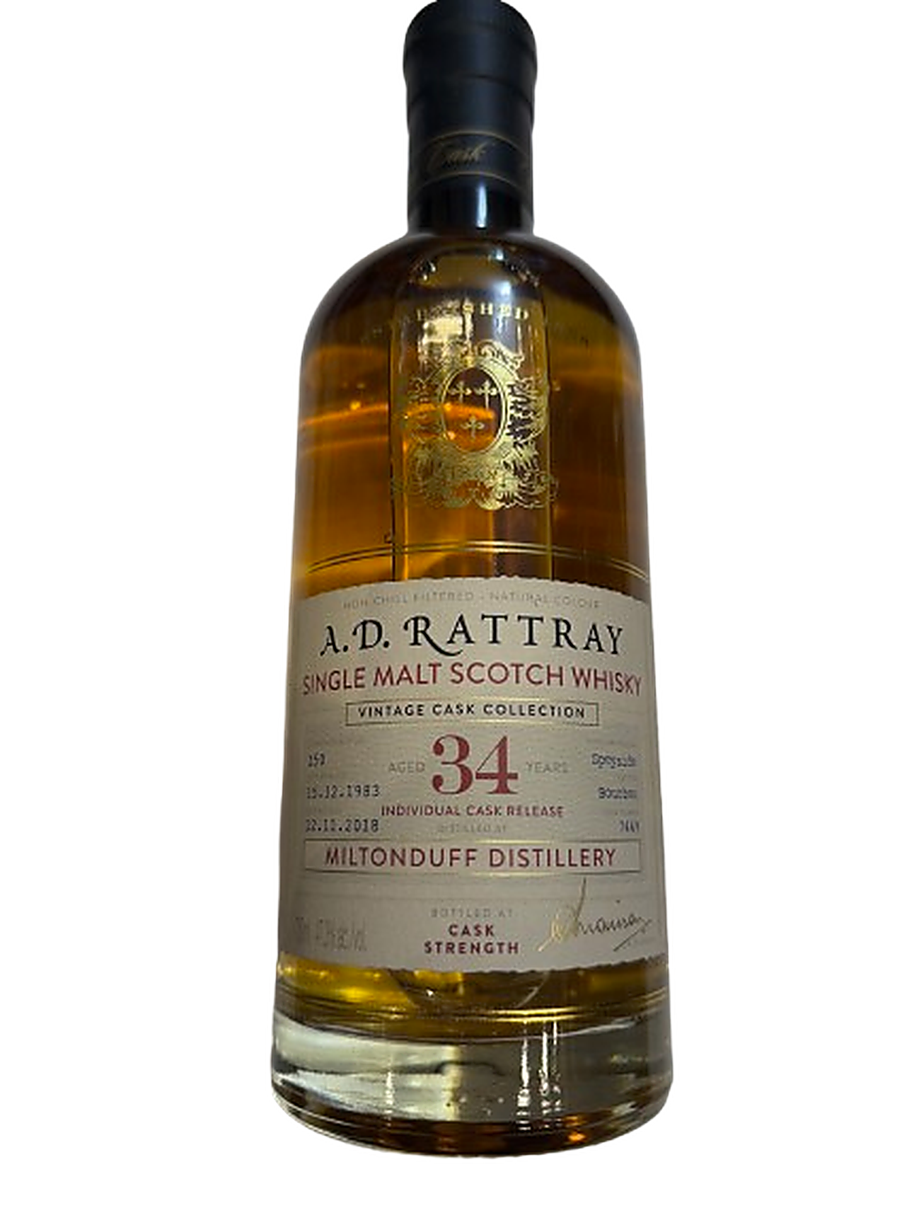 A.D. Rattray Miltonduff 34 Year Old - Front