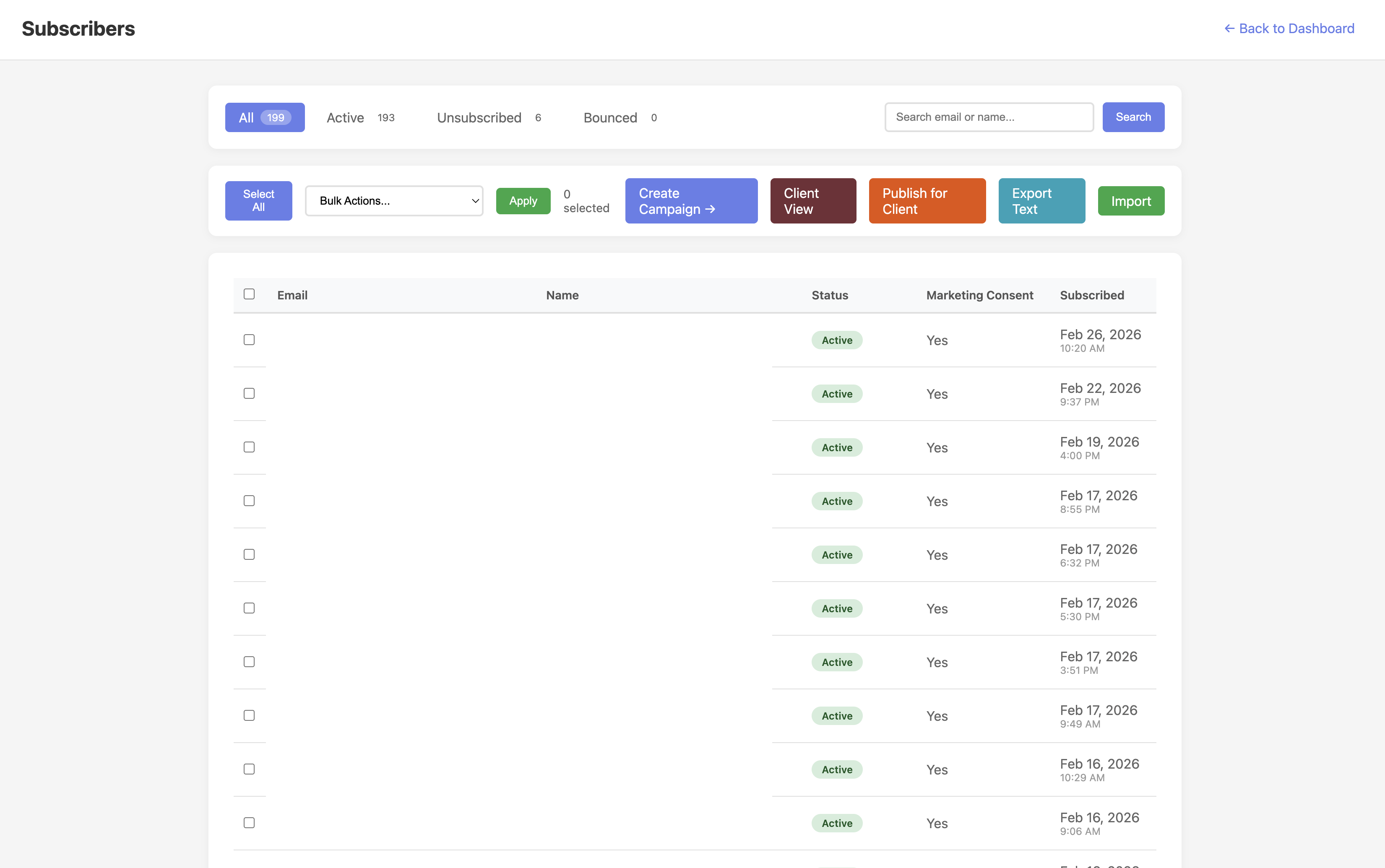 Subscriber Management